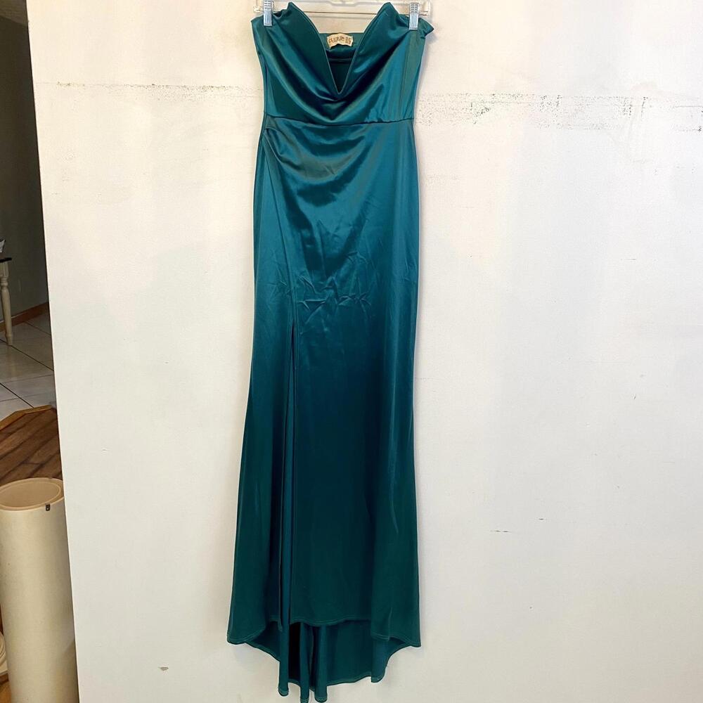 Club L London Emerald Green Maxi Dress